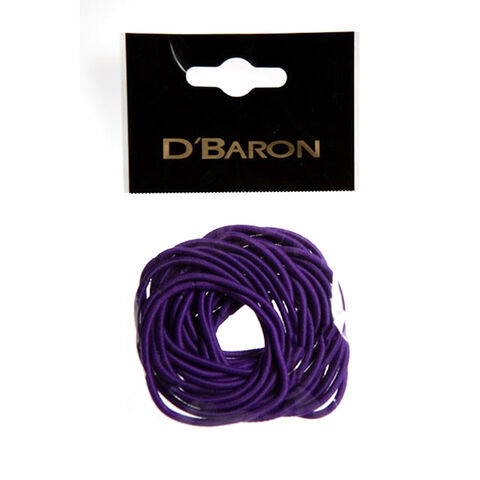 Hair Elastic Thin Purple