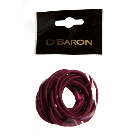 Hair Elastic Thick Burgundy